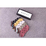 Gucci Sock Unisex Style 6 Pairs in 104495