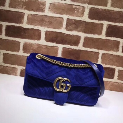 Gucci High quality Velvet shoulder Handbags in 108453