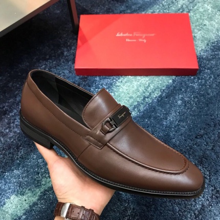 New Models Ferragamo Business Leather Shoes For Men in 121027