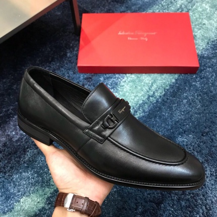 New Models Ferragamo Business Leather Shoes For Men in 121028