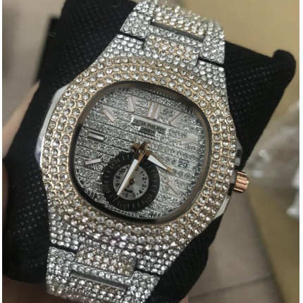 Cheap Patek Philippe iced quartz Watches in 121373