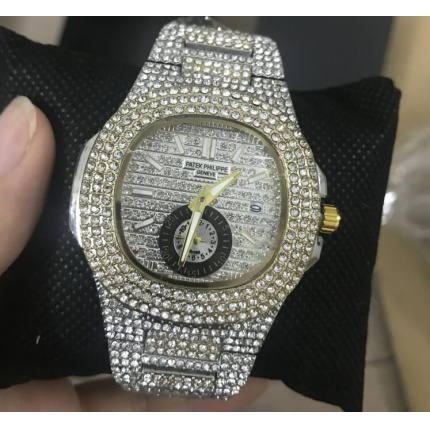 Cheap Patek Philippe iced quartz Watches in 121374