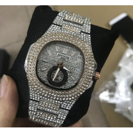 Cheap Patek Philippe iced quartz Watches in 121375