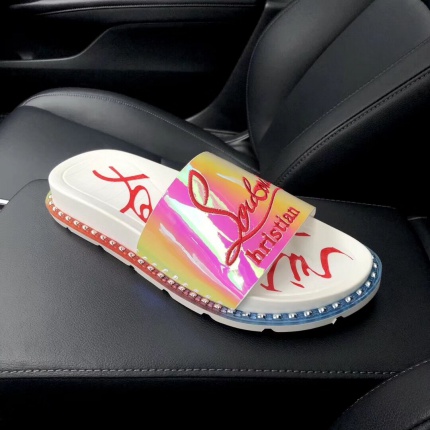 New Arrivals Christian Louboutin Slippers For Men in 128702