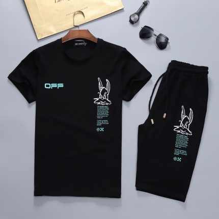 New Arrivals Off White Short Tracksuits For Men in 130324