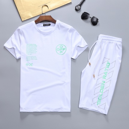 New Arrivals Off White Short Tracksuits For Men in 130326