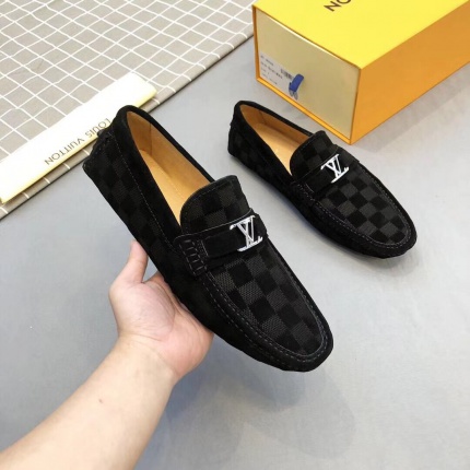 New Arrivals Louis Vuitton top quality Leather Loafers For Men in 131195