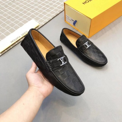 New Arrivals Louis Vuitton top quality Leather Loafers For Men in 131196