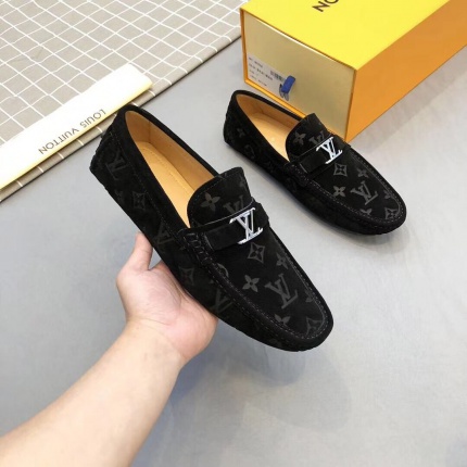 New Arrivals Louis Vuitton top quality Leather Loafers For Men in 131197
