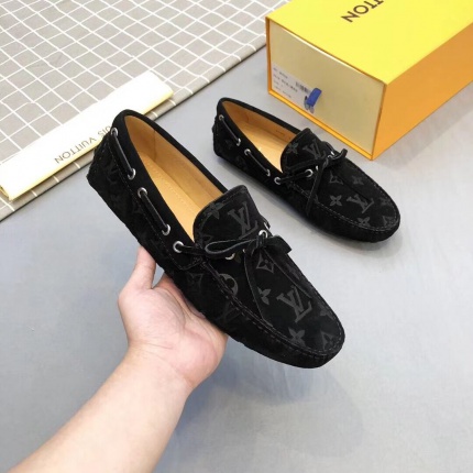 New Arrivals Louis Vuitton top quality Leather Loafers For Men in 131199
