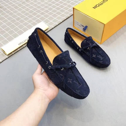 New Arrivals Louis Vuitton top quality Leather Loafers For Men in 131200