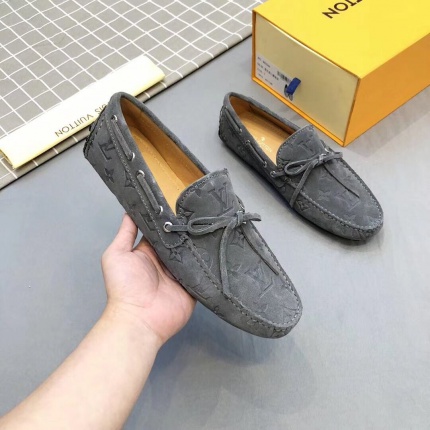 New Arrivals Louis Vuitton top quality Leather Loafers For Men in 131201