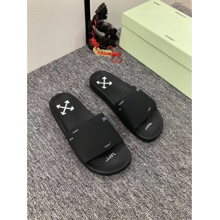 New Arrivals OFF White Slides For Men in 131371