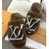 New Arrivals Louis Vuitton Fur Slides For Women in 131477