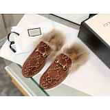 High quality Gucci Fur Loafers For Women in 132304