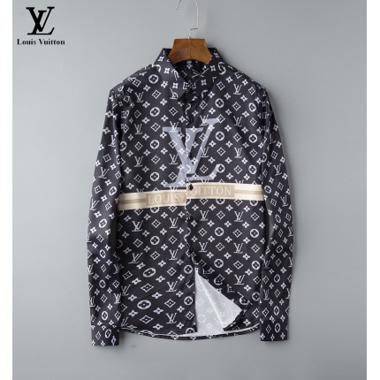 Louis Vuitton Long-Sleeved Polo Shirts for Men in 133072