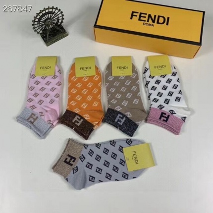 New Arrivals Fendi Socks A Pack in 133934
