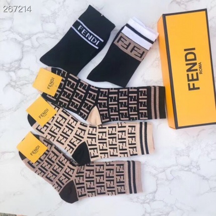 New Arrivals Fendi Socks A Pack in 133938