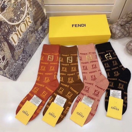 New Arrivals Fendi Socks A Pack in 133941