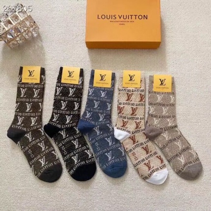 New Arrivals Louis Vuitton Socks A Pack in 133943