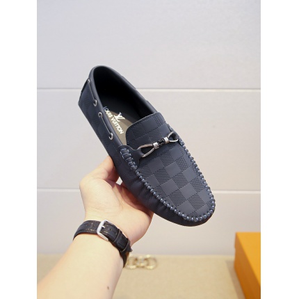 Louis Vuitton Leather Loafers For Men in 138052
