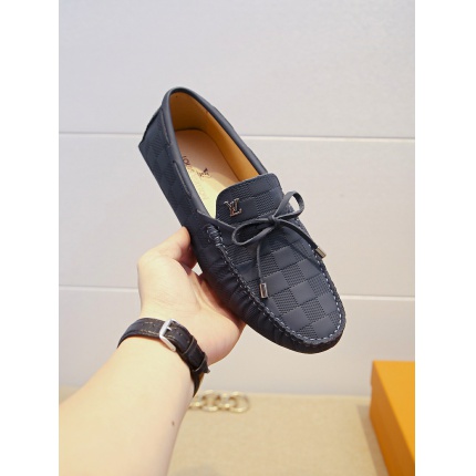 Louis Vuitton Leather Loafers For Men in 138055