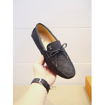 Louis Vuitton Leather Loafers For Men in 138056