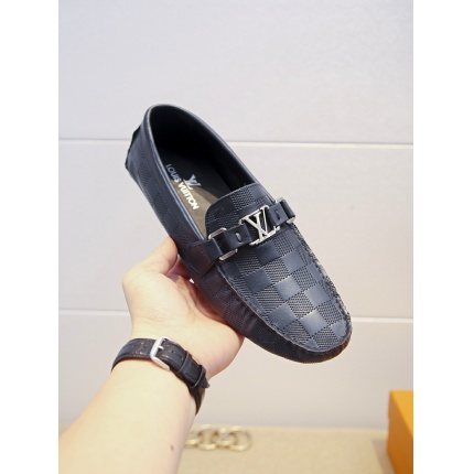 Louis Vuitton Leather Loafers For Men in 138057