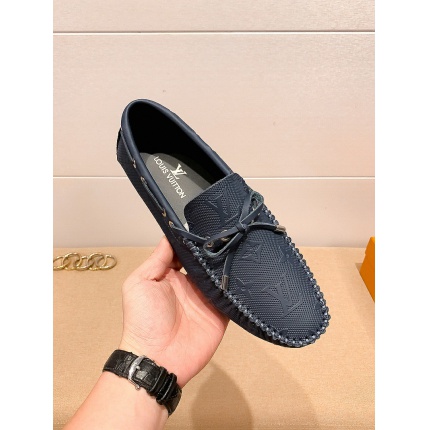 Louis Vuitton Leather Loafers For Men in 138060