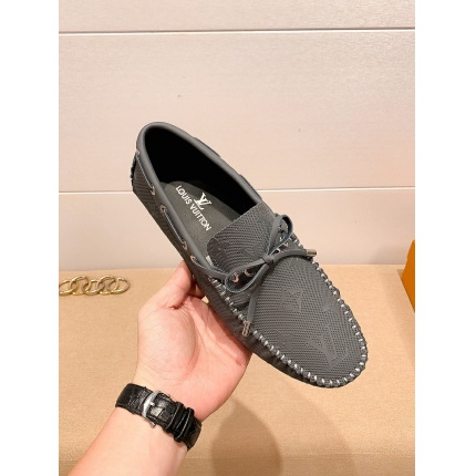 Louis Vuitton Leather Loafers For Men in 138061