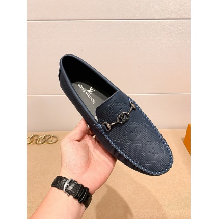 Louis Vuitton Leather Loafers For Men in 138063