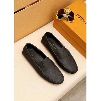 Louis Vuitton Leather Loafers For Men in 142215
