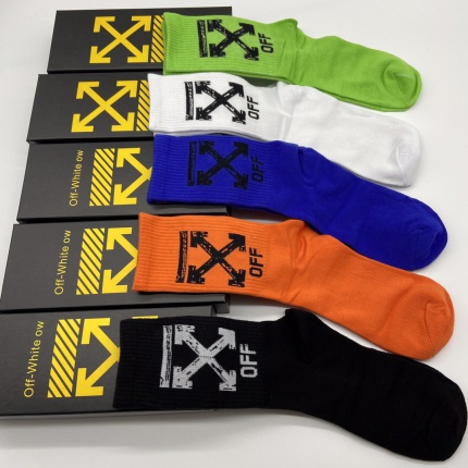 Off-White Socks a pack within 5 pairs in 144604
