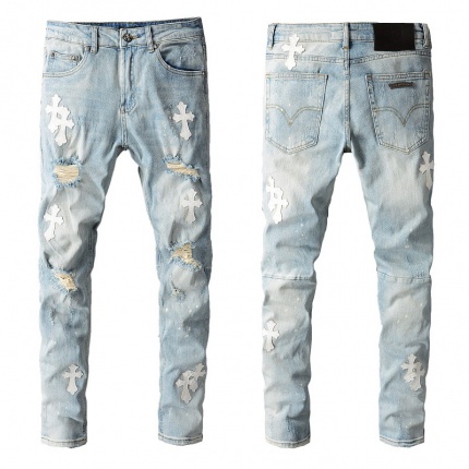 New Arrivals Chrome Hearts Jeans For Men in 149277
