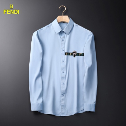 New Arrivals Fendi Long Sleeve Shirts For Men in 149536