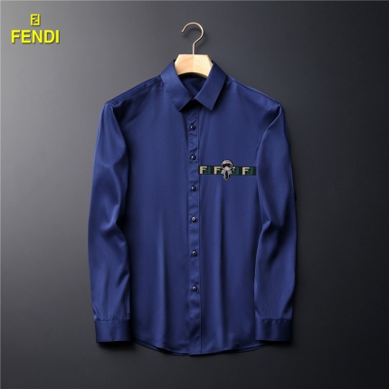New Arrivals Fendi Long Sleeve Shirts For Men in 149537
