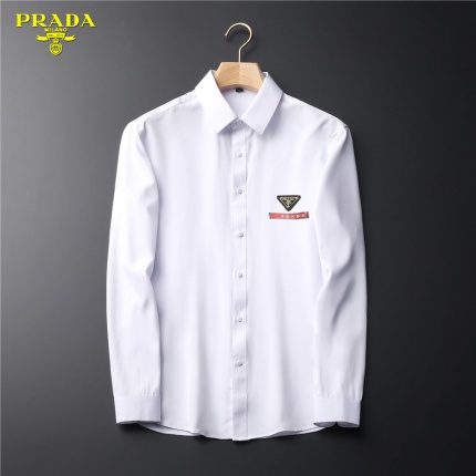 New Arrivals Prada Long Sleeve Shirts For Men in 149541