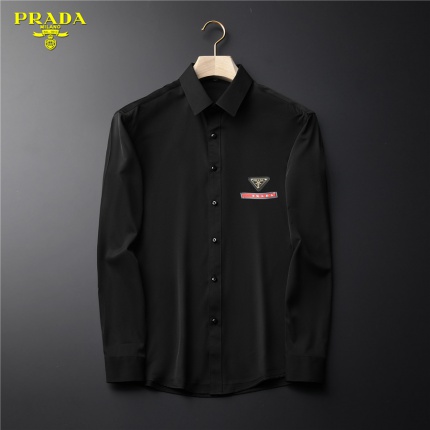 New Arrivals Prada Long Sleeve Shirts For Men in 149542