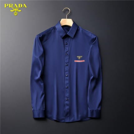New Arrivals Prada Long Sleeve Shirts For Men in 149545