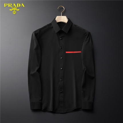New Arrivals Prada Long Sleeve Shirts For Men in 149551