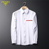 New Arrivals Prada Long Sleeve Shirts For Men in 149550