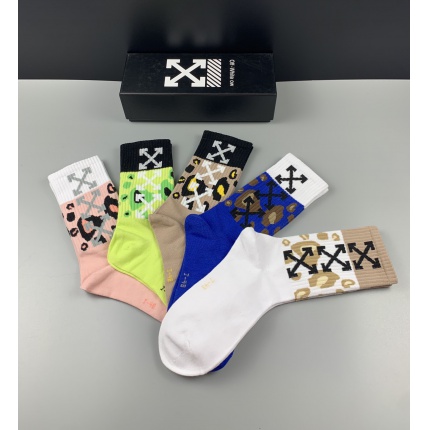 New Arrivals Off White Socks A pack in 149799