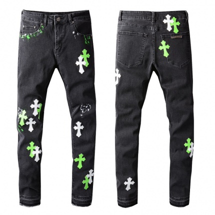 New Arrivals Chrome Hearts Jeans For Men  in 151063