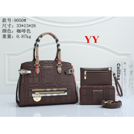 New Arrivals Cheap Burberry Handbags 3pcs a Set in 153153