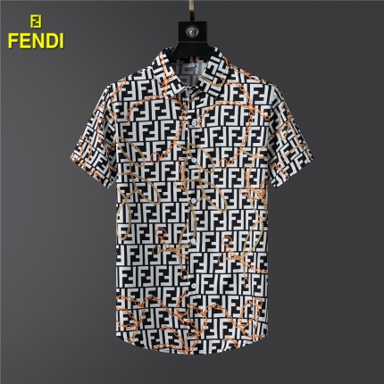 New Arrivals Fendi Short Sleeve Shirts For Men in 155386