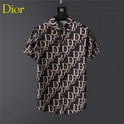 New Arrivals Dior Short Sleeve Shirts For Men in 155388