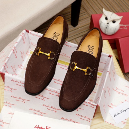 New Arrivals Ferragamo Leather Shoes For Men in 155577