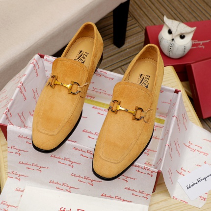 New Arrivals Ferragamo Leather Shoes For Men in 155578
