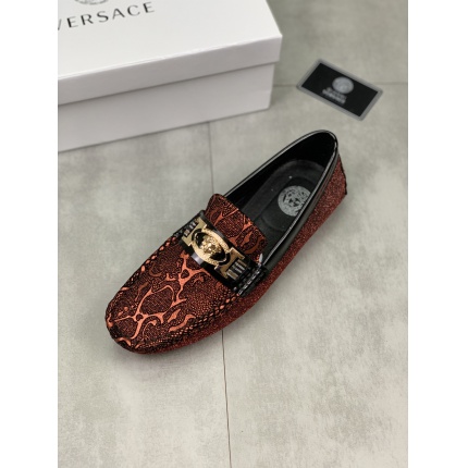New Arrivals Versace Leather Loafers For Men in 155890