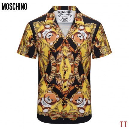 New Arrivals Moschino Short Sleeved Shirts for Men in 156396